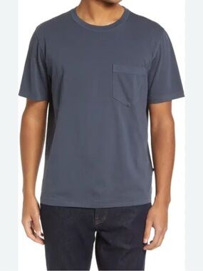 Billy Reid Washed Organic Cotton Pocket T-Shirt - size M
